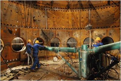 高爐冷卻壁盲孔法殘余應力檢測研究試驗